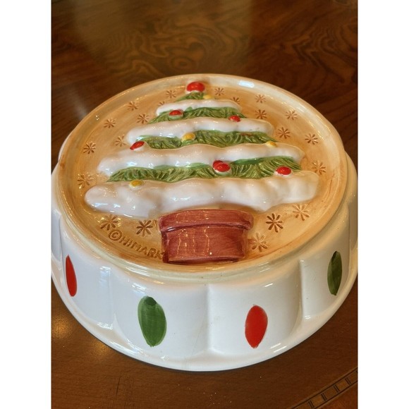 Set Of 3 Vintage Christmas Ceramic Hanging Molds, Santa Claus, Nutcracker, Tree - Picture 8 of 13